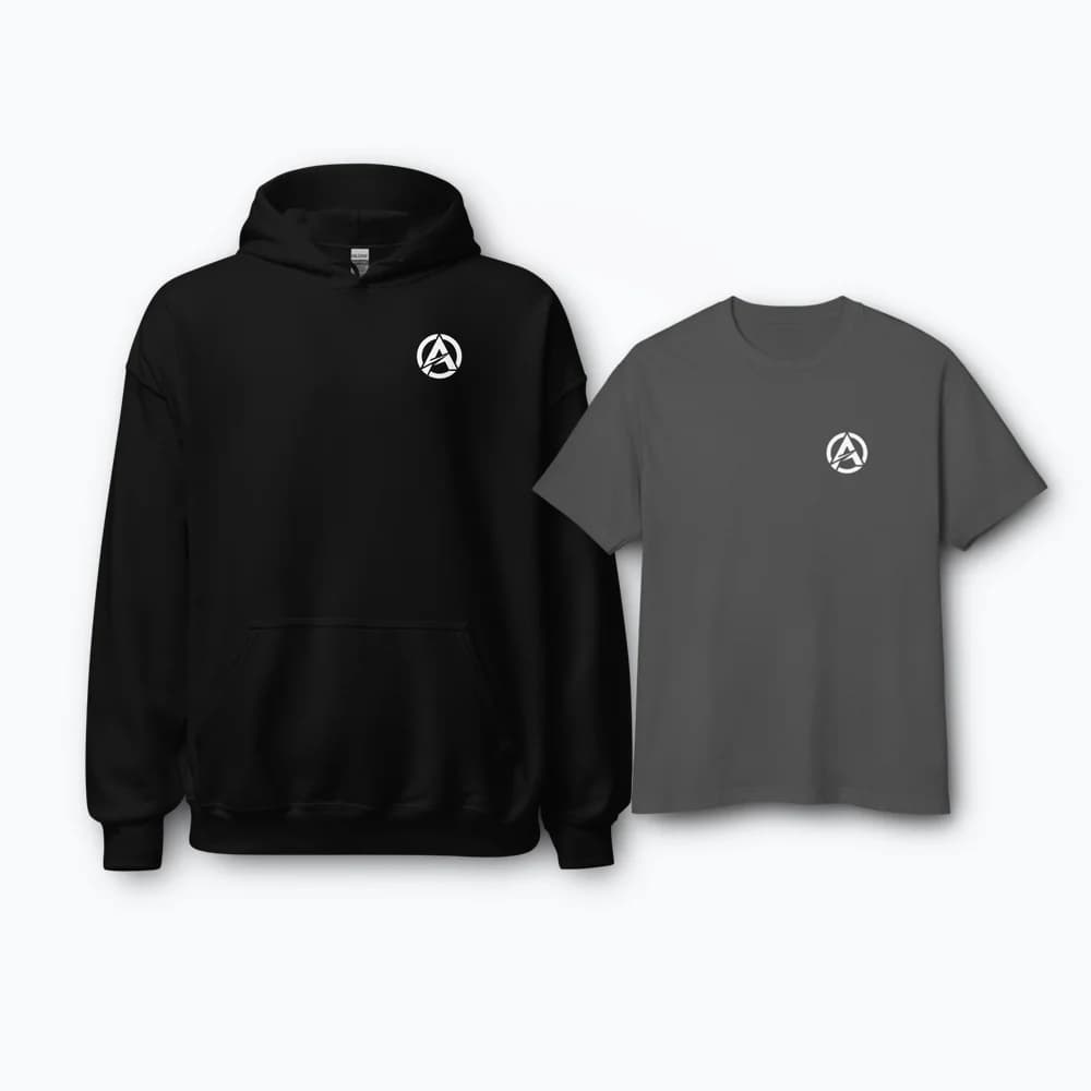 Conjunto 2 Piezas — Camiseta Oversized + Sudadera Hoodie AURA Men