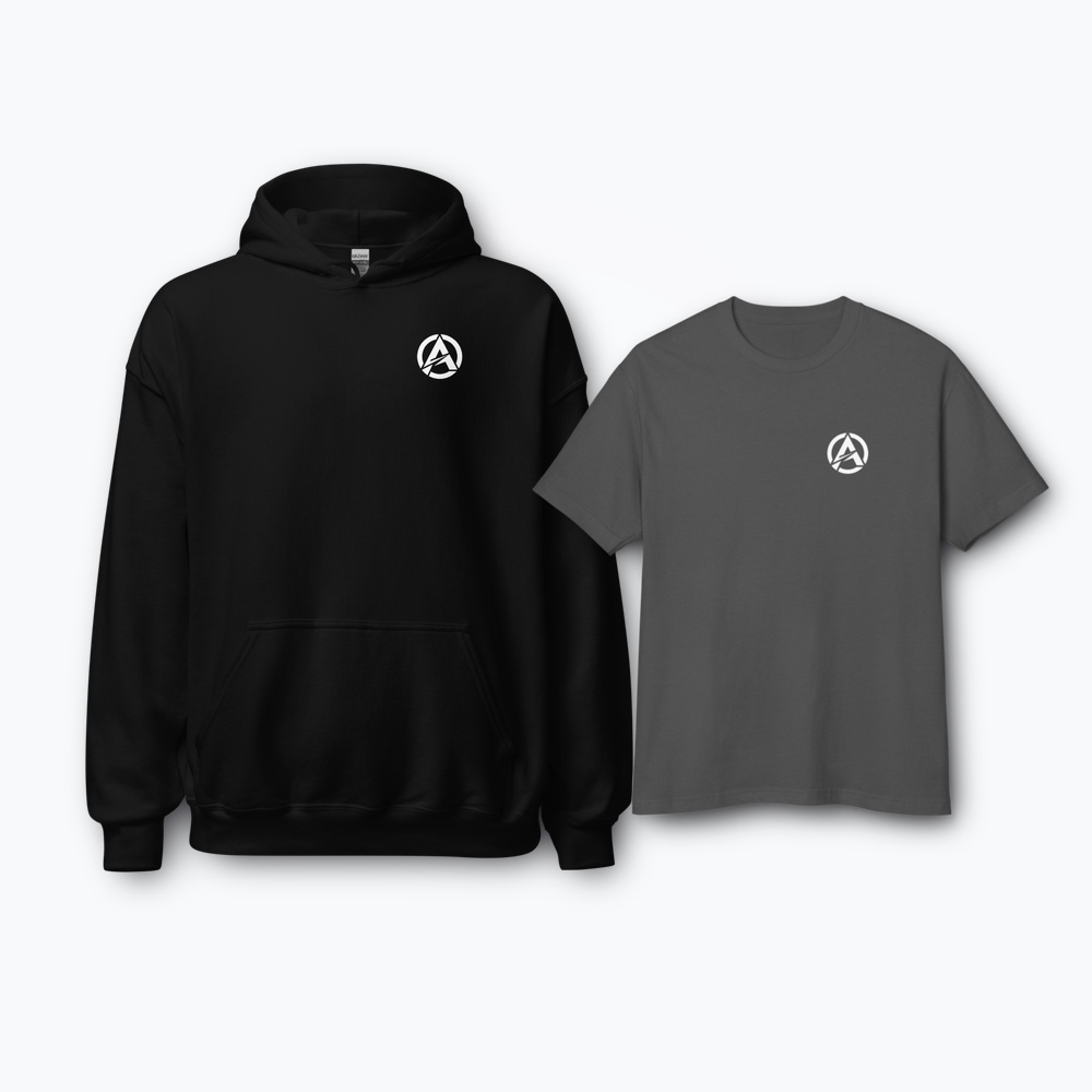 Conjunto 2 Piezas — Camiseta Oversized + Sudadera Hoodie AURA Men
