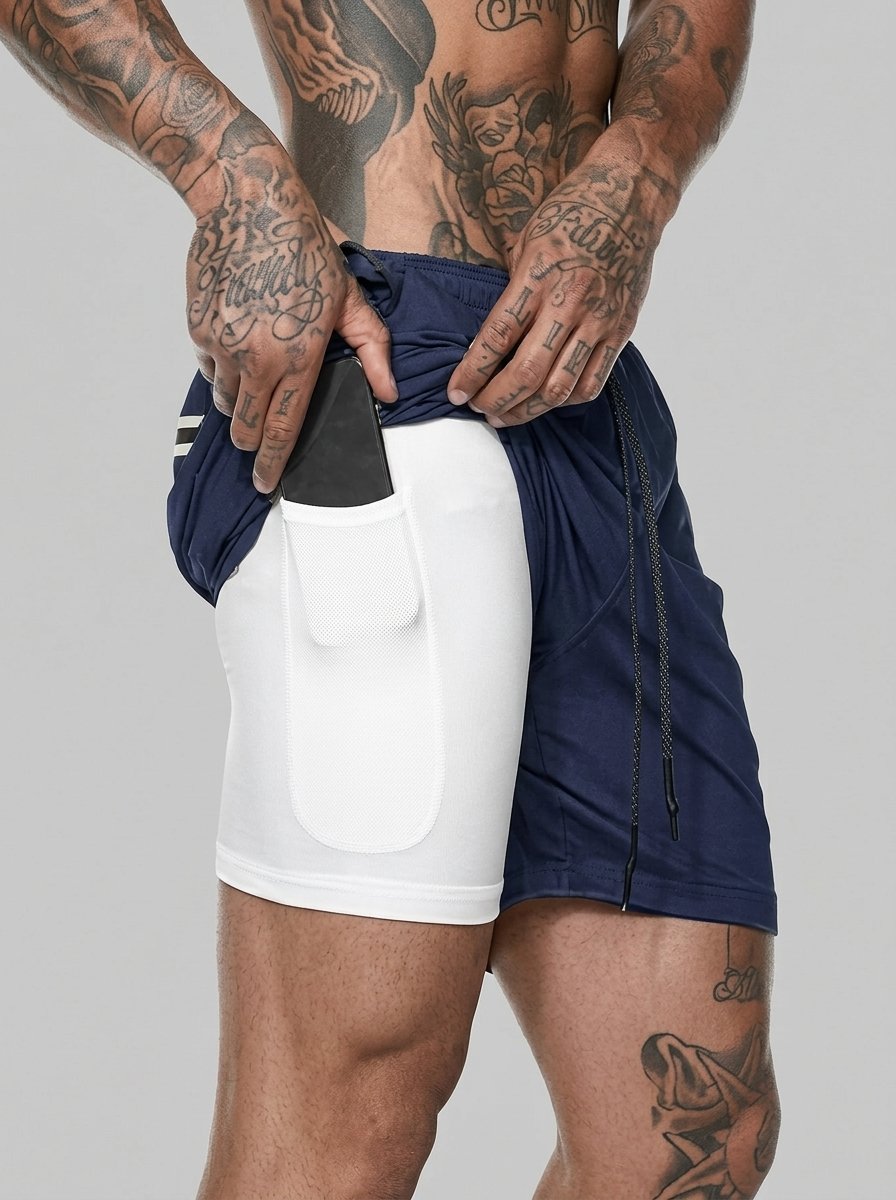 Shorts 2 en 1 AURA Apex con Compresión #1